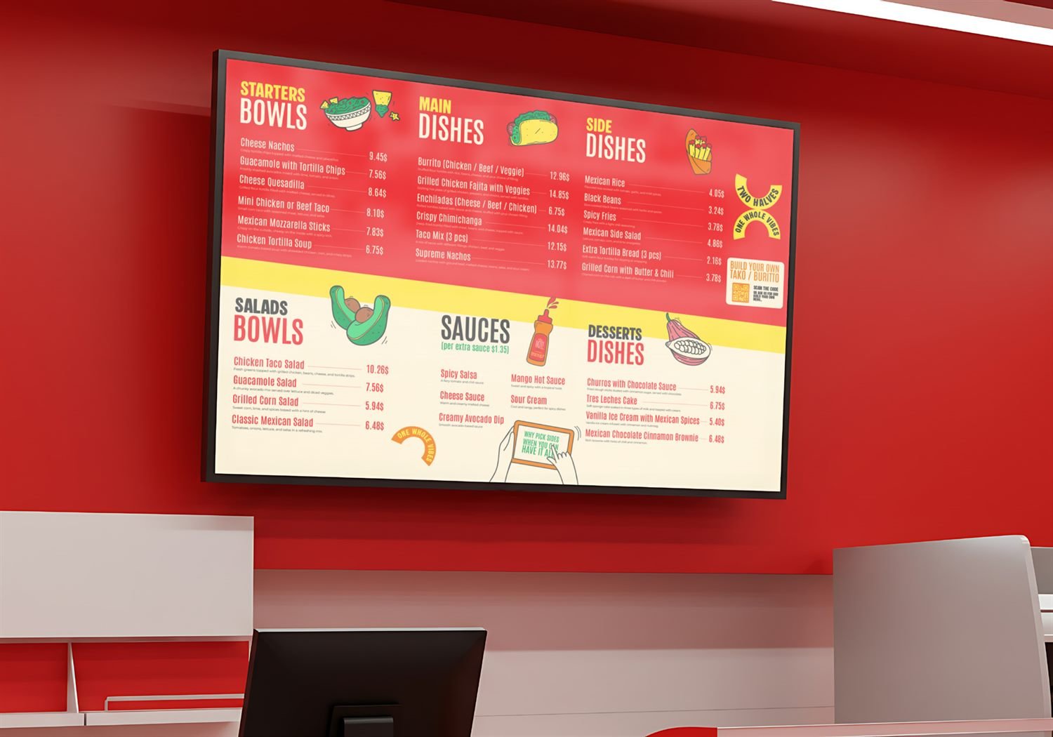 Menu board